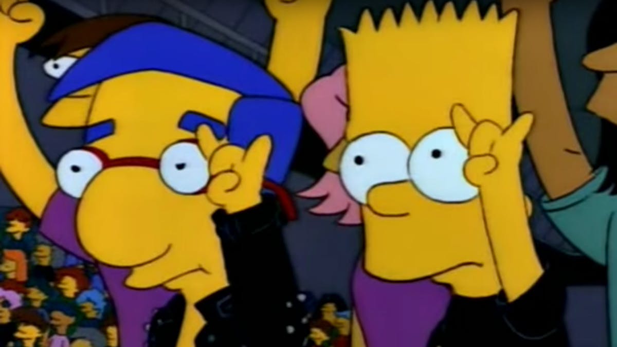 5 caméos de groupes dans les Simpson.